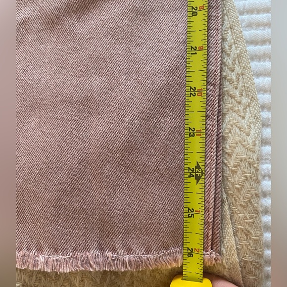 Sandro dusty vintage pink distressed high rise denim - Picture 7 of 8